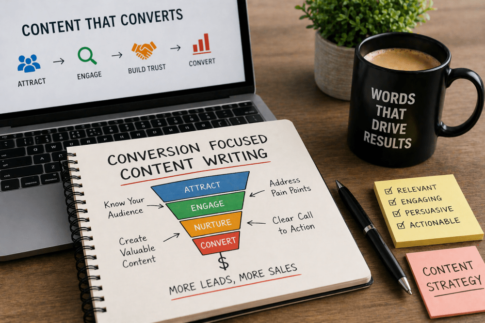 Conversion Focused Content Writing: The Complete Guide to Turning Words Into Results