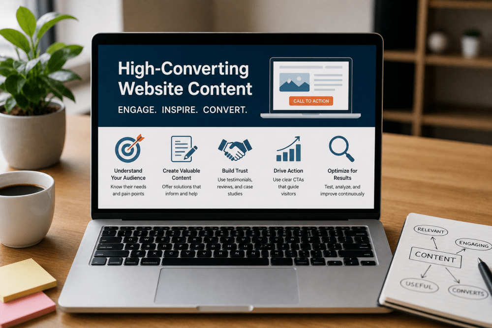 High-Converting Website Content: A Practical Guide to Turning Visitors into Customers