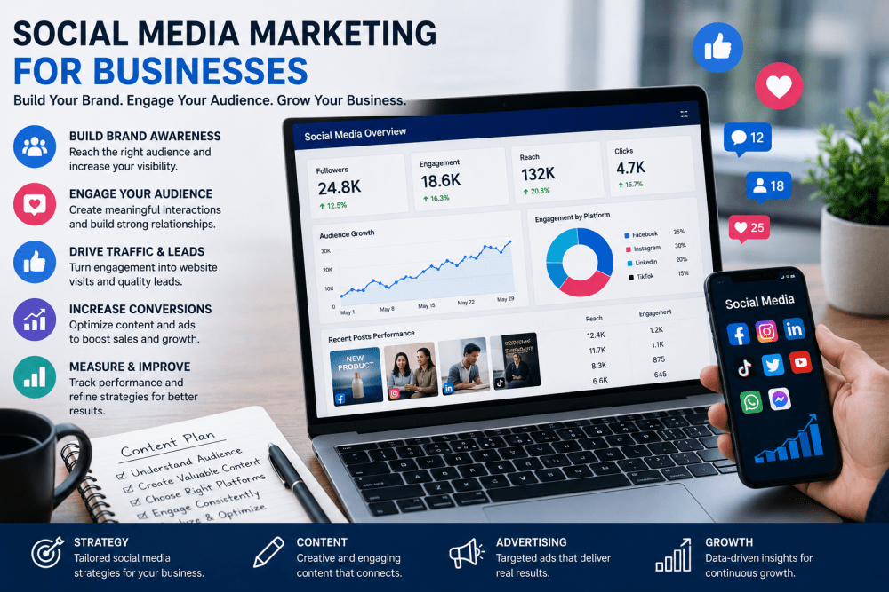 Social Media Marketing for Businesses: Building Stronger Brands Online